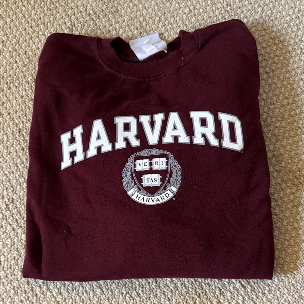 Champion Harvard Maroon Athletic Sweatshirt Crewneck Size S